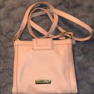 small pink cross body purse